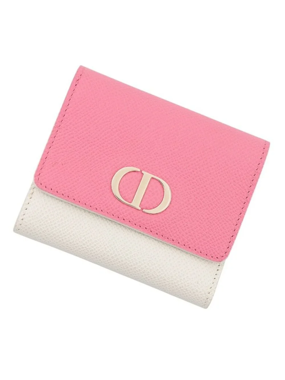 Dior Trifold Wallet 30 Montaigne Lotus Bicolor